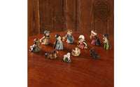 10 Pieces Tabletop Nativity Scene Lightweight Nativity Display with Figurines Hand Painted Ornaments for Collectors, Mantel, Bookshelf, Office Desk