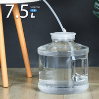 7.5L Transparent PC Water Storage Bucket with Handle