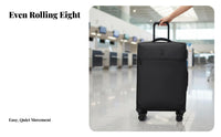 Softside Suitcase Lightweight Softside long-lasting Fabric for Adults