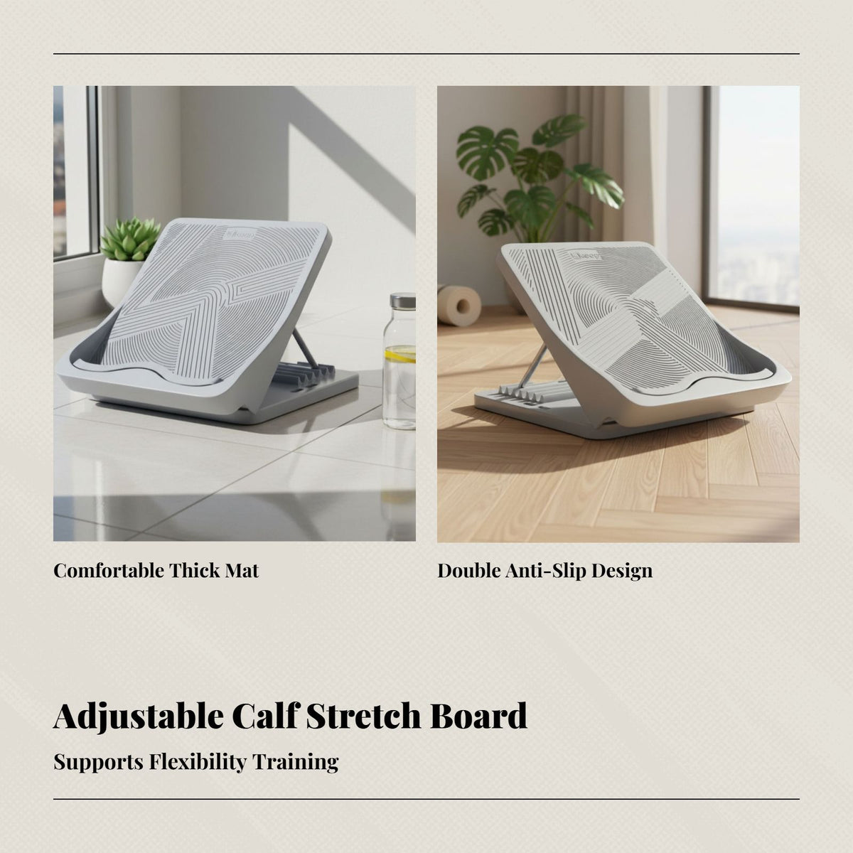 Slant Stretch Board, Calf Stretcher, Home Fitness Aid, Standing Exercise Equipment