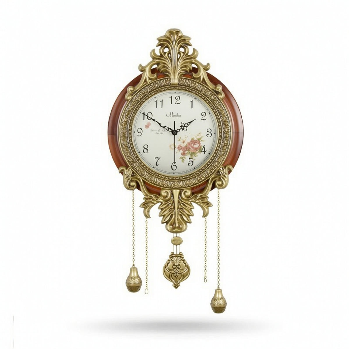 Wall Clock with Pendulum Large Pendulum Wall Clock Quiet for Bedroom