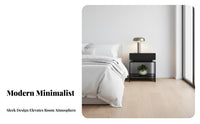 2-Drawer Bedside Chest Minimalist Design 2-Drawer Transparent Table Modern & Design Easy Assembly for Bedroom, Living Room
