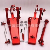 Aluminum Alloy Frosted Jazz Drum Bass Drum Double Pedal Practice Accessory