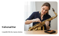 Replacement Part Saxophone Key Pad Airtight Seal Saxophone Pad Repair Set Long-Lasting Instrument Accessory Easy to Use for Saxophonists, Music Students, Musicians, Home Studio, Offstage