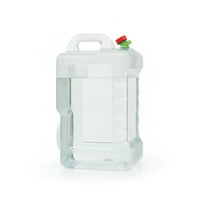 Storage Gear Top Handle Large Opening Water Container with Scale Clear Rectangular Water Container Food-Grade for Kitchen