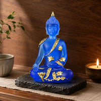 Seated Buddha Statue Asian Design Seated Buddha Figurine Zen Atmosphere