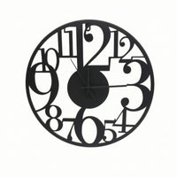 Metal Wall Clock Industrial Clock with Silent Movement Quiet for Office