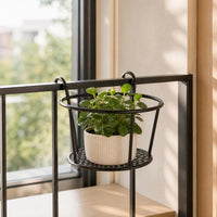 Thickened Balcony Plant Stand Outdoor Hanging Wall-Mounted Orchid Rack for Green Dill Flower Pots