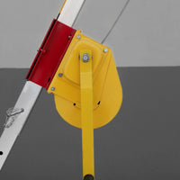 Retrieval Tripod with Winch Portable Aluminum Retrieval Tripod Foldable Lifting Hoist for Utility Workers, Confined Space