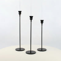 3 Pieces Taper Candle Holder Set Slender Candlestick Holder Set Sleek