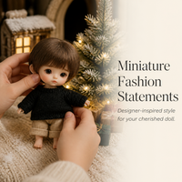 20cm Cotton Doll Knitted Sweater Christmas Deer Head Pattern