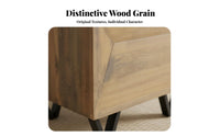 sturdy Wood chunk Table Rustic Minimalist look Nightstand Natural Texture Minimalist for meter for Interior Designers