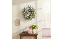 Artificial Floral Wreath Vibrant Colors Seasonal Floral Wreath Lifelike Florals