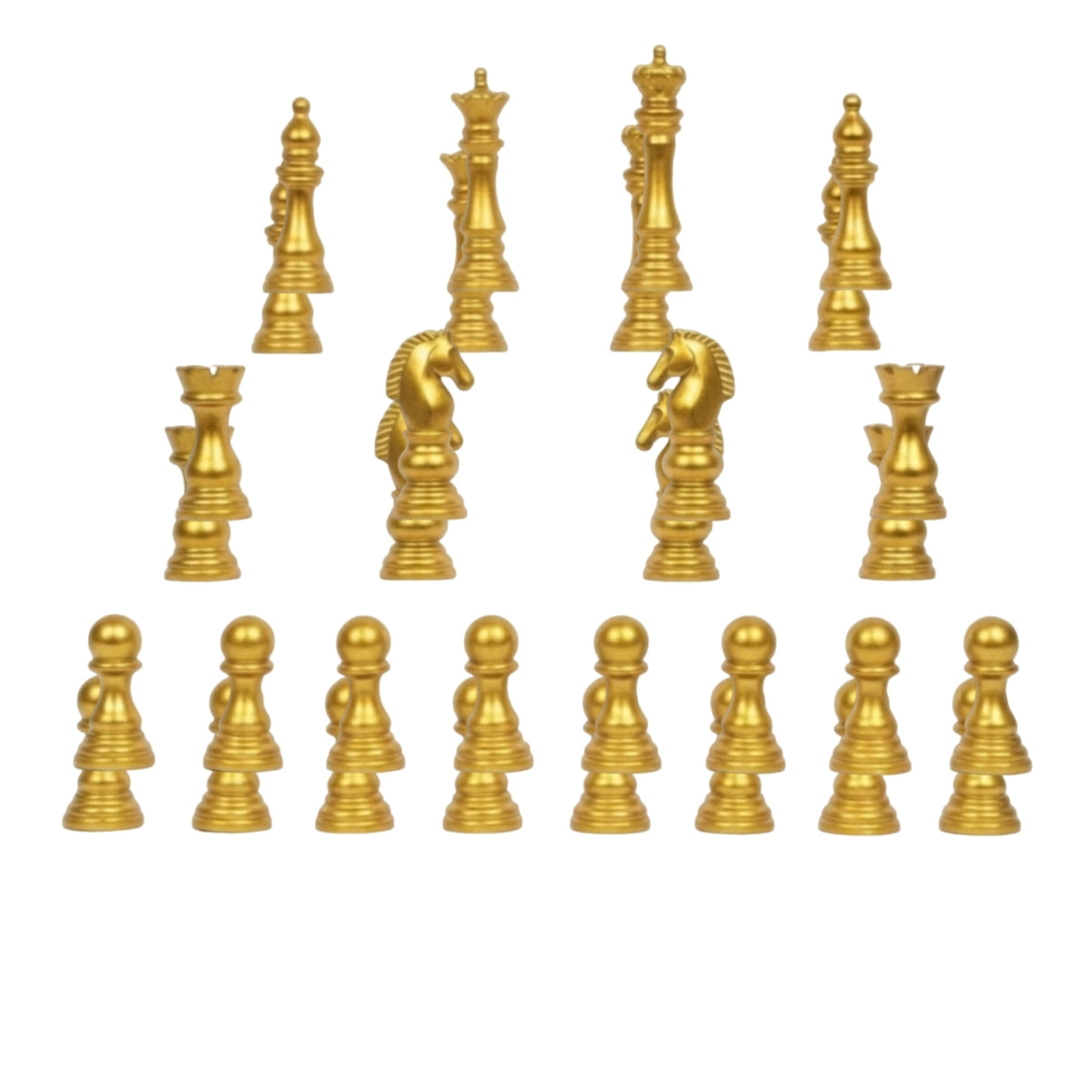 16 Pieces Chess Piece Ornaments Polished Miniature Chess Set Creative Decor for Collectors, Study