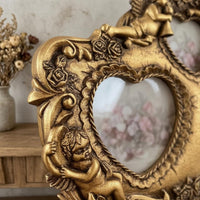 Ornate Heart Picture Frame Sculpted Vintage Ornate Frame Tabletop Display