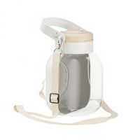Portable Dog Water Cup with Strap Foldable Pet Water Bottle Wide Mouth Travel Bowl for Outdoor