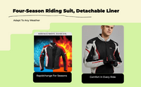 Waterproof men's motorcycle suit