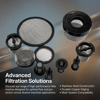 304 Stainless Filter Mesh Screen Cap, Oil Nozzle for Automotive Mechanics, Industrial Filtration System