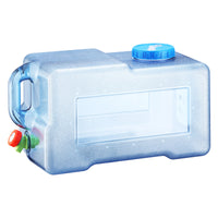 25L Outdoor Square Water Bucket with Faucet for Camping and Car Travel