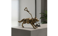 Brass German Herder Figurine Handcrafted Detail German Herder Table Ornament Vintage Style House Decoration for Shelf