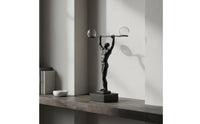 Weightlifter Statue Detailed Bodybuilder Figurine Long-Lasting for Entryway