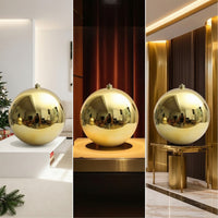 Christmas Ball Ornaments Spherical Christmas Tree Ball Baubles Sparkling Sturdy for Window Displays, Mantel
