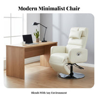 Upholstered Recliner with Footrest Adjustable rearrest Pushrearrest Recliner Ergonomic Design dense Foam padding for Seniors