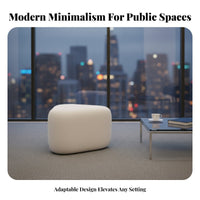 Flowing Ribbon Bench Modern Design Public Furniture Artistic Shape Ergonomic arc for Business Owners, showcase Hall, Lobby