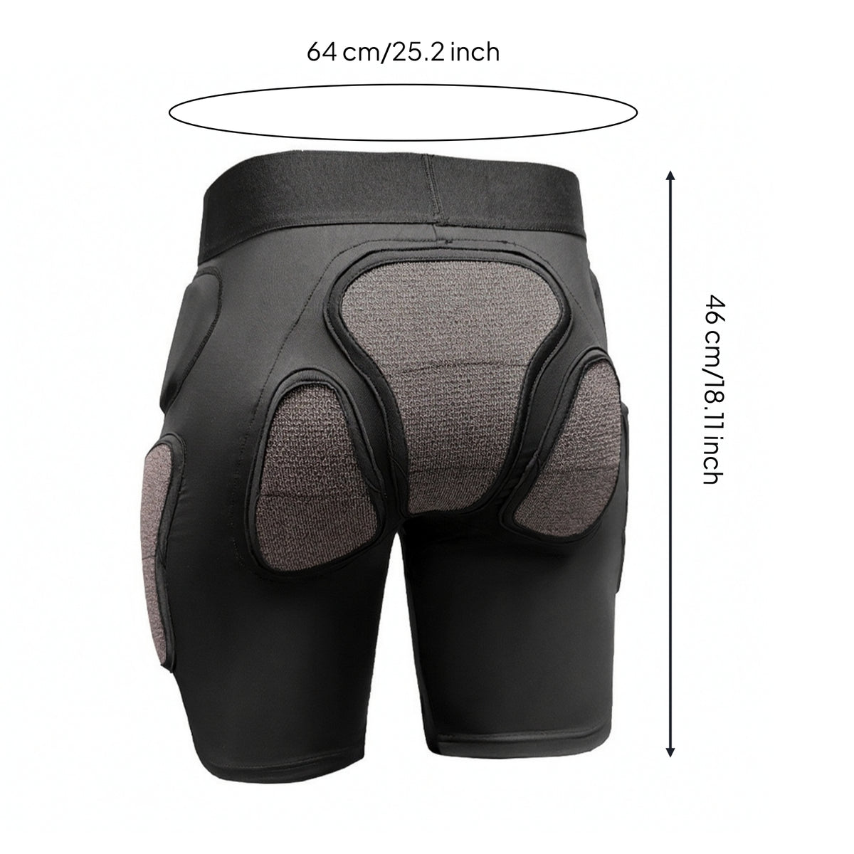 Ski Hip Protector Shorts Shock-Absorbing Impact Shorts with EVA Padding Breathable for Skiers, Snowboarders, Skiing, Snowboarding