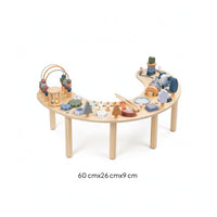 Developmental Table with Bead Maze Learning Developmental Table Wooden Activity Center Multifunctional Furniture