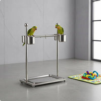 Floor-Standing Bird Stable to Clean Rolling Bird Stand Caster Wheels Pet Supplies