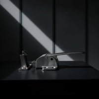 Stainless Steel Latch Handle with Strike Plate Brushed Silver Handle with Strike Plate Spring-Loaded Hardware Industrial for Steamer