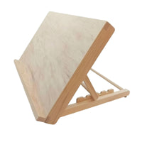Wooden Desktop Easel Foldable Tabletop Easel Adjustable Sketch Board with Support Smooth for Classroom