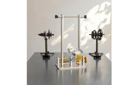 Bike Wheel Truing Stand Aluminum Alloy Truing Stand with Rollers Stable Wheel Calibration Tool for Mechanics