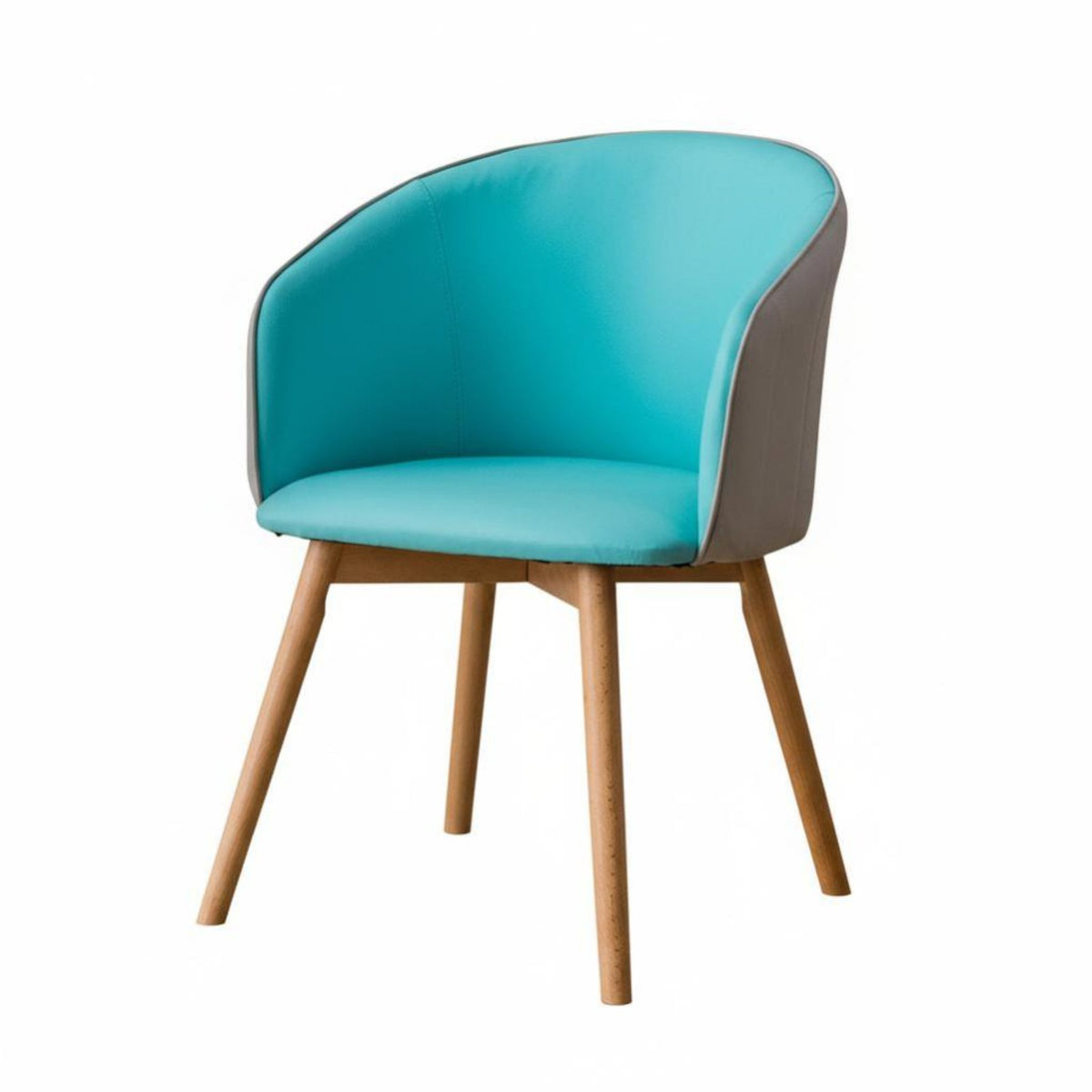 Scalloped Spine Support Armchair Nordic Design Single Sofa Minimalist Design Elegant Aesthetic for Students, Living Room