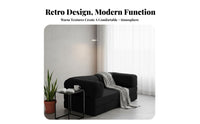 Vintage Inspired Corduroy Sleeper Sofa Removable and cleanable Cover transformable Couch Space-Saving Upholstered Seating firm-density Foam for Apartment Residents, Design aficionados, Homeowners, Living Room, Bedroom, Lounge Area