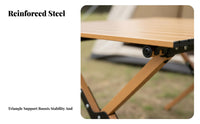Folding Table and Chair Set Foldable Portable Picnic Set Easy Assembly Portable Camping Table for Picnickers, Families, Travel, Backyard, Beach