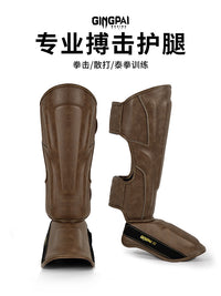 Professional Muay Thai Shin Guards with Instep Protection