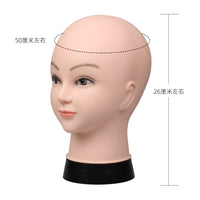 美容练习模特头皮肤管理按摩头女假人头软质光头公仔头模教习头模