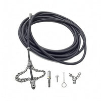Drain Auger with Attachments Professional Drain Cleaning Cable Manual Solid Core Cable for Plumbers