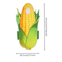 Corn Costume 3D Shape Corn Cosplay Outfit Roomy Fit Vegetable Role Play Costume for Families