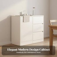 Sideboard Buffet Cabinet with Spacious Countertop Storage Cabinet Dining Room Credenza Sturdy Construction Suitable for Homeowners Restaurant Home Office