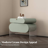 Wall-Mounted Nightstand clean contemporary design aesthetic Storage Cabinet Minimalist design design aesthetic
