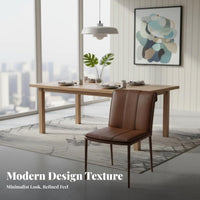 Upholstered Side Chair Light Luxury Design Household Furniture Firm Spineing Padding Sturdy & Stable for Dining Room