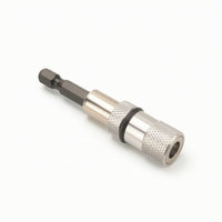 Knurled Bit Holder with Quick-Release Universal Hex Shank Adapter Wear-Resistant Rapid-Switch Bit Holder Industrial-Grade for Workshop