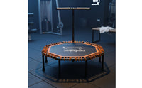 Non-Slip Indoor Exercise Trampoline Low Low-Strain Workout Rebounder Trampoline High Weight Capacity Fitness Rebounder Sturdy Frame for Adults, Beginners, Home Gym