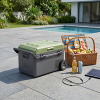 Fast Cooling Portable Compressor Refrigerator Insulated 12v Car Fridge Compact 12 Volt Refrigerator Lightweight for Camping