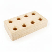 Wooden Organizer Multi-Hole Wooden Holder Compact for Craft Room