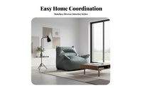 Lazy Sofa Foam-Filled Lounge Chair Nordic & fashion Highspine floor lounger Chair No Assembly Required Indoor Seating Lightweight for Students, Book Readers, Living Room, Bedroom, perusing corner, Home Office