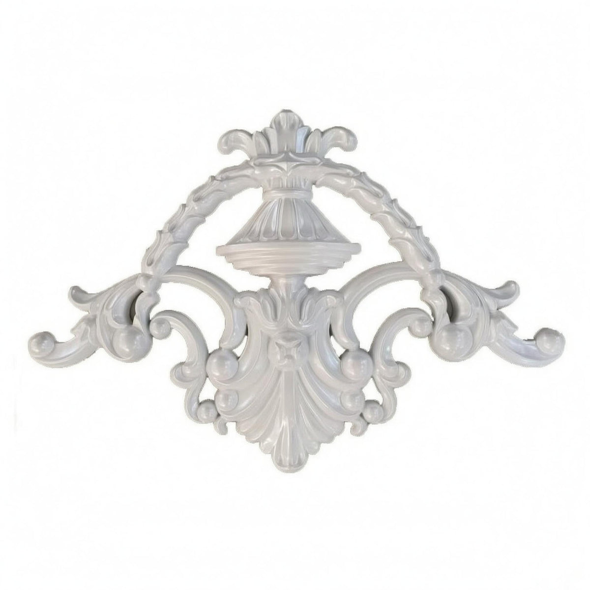 Openwork Floral Scroll Ornate Floral Corner Ornament Hollow Back